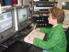 Student working in studio